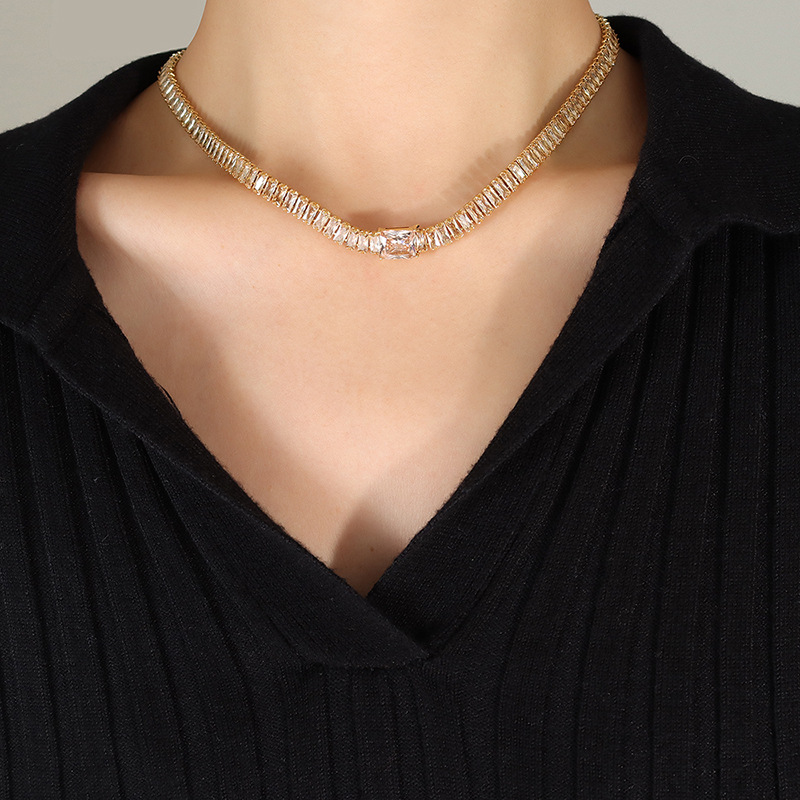 Champagne Color Necklace -40 and 5cm