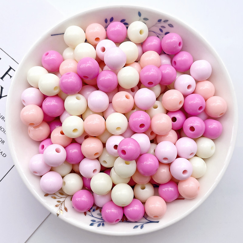 Cream pink 6mm about 830 pieces