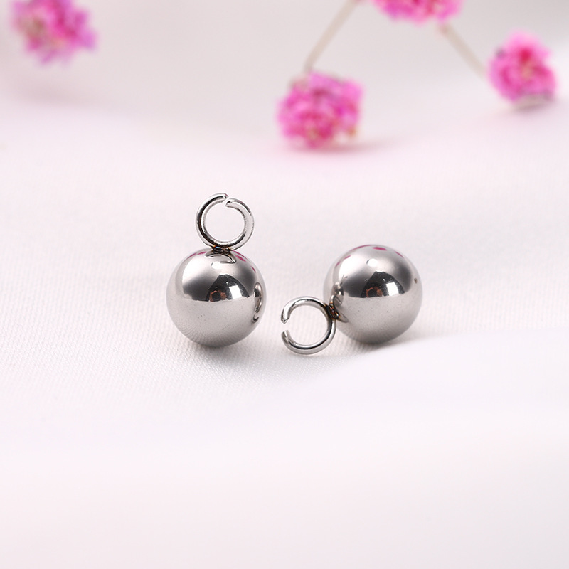 steel color 3.0MM bead  3MM ring