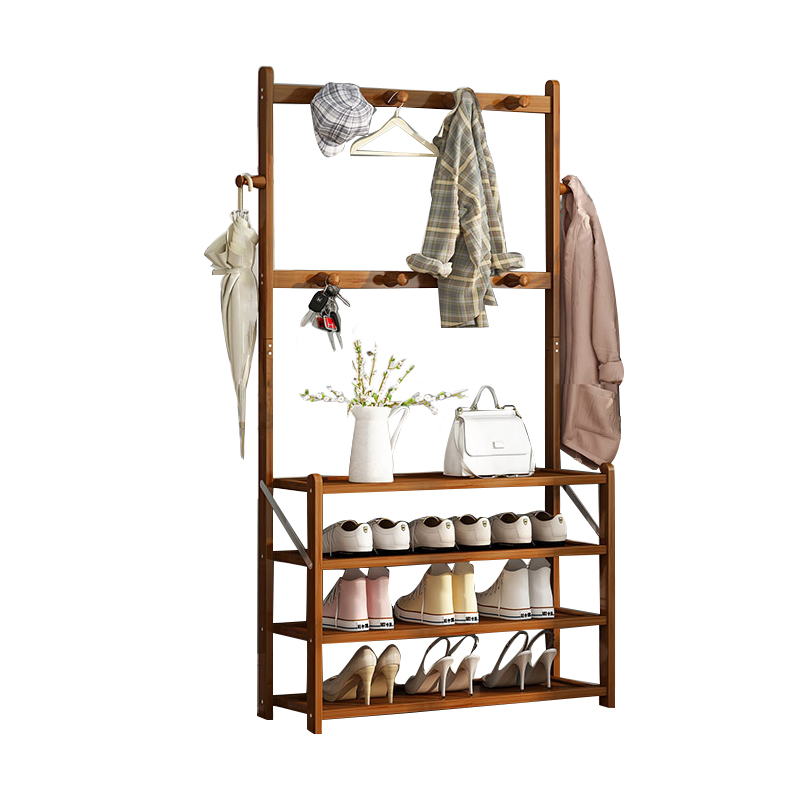 tea color hat rack shoe rack 4 layer 70cm