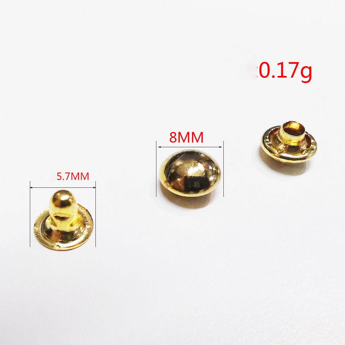 18:8mm gold