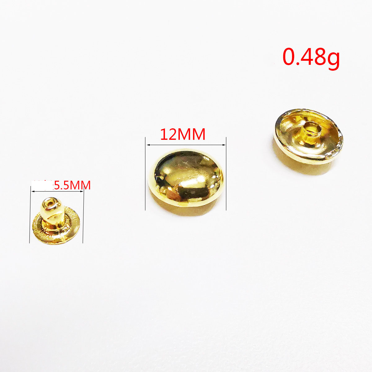 30:12mm gold