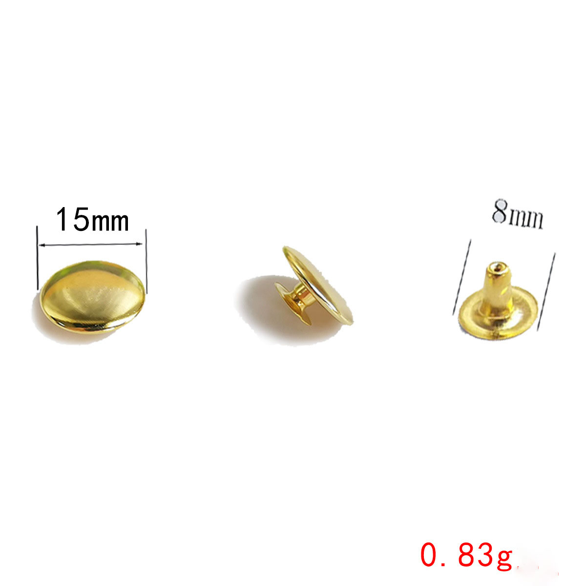 15mm gold