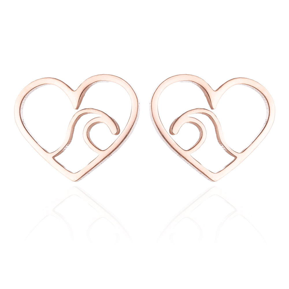 7:Rose gold in wave style