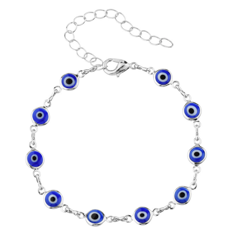 9:Evil Eye Blue Silver 19cm