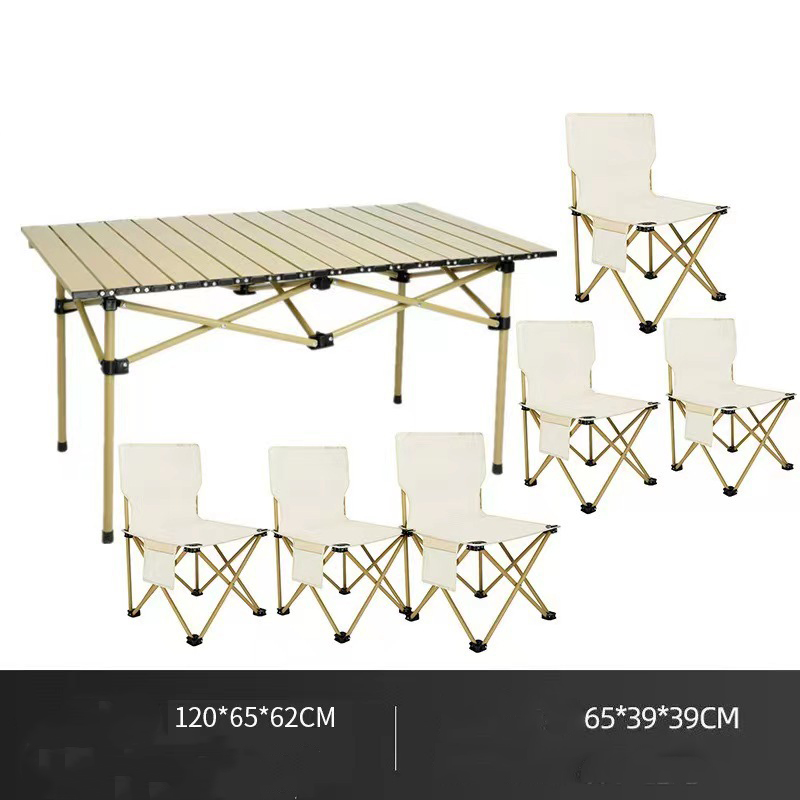1.2 meter yellow long table seven sets
