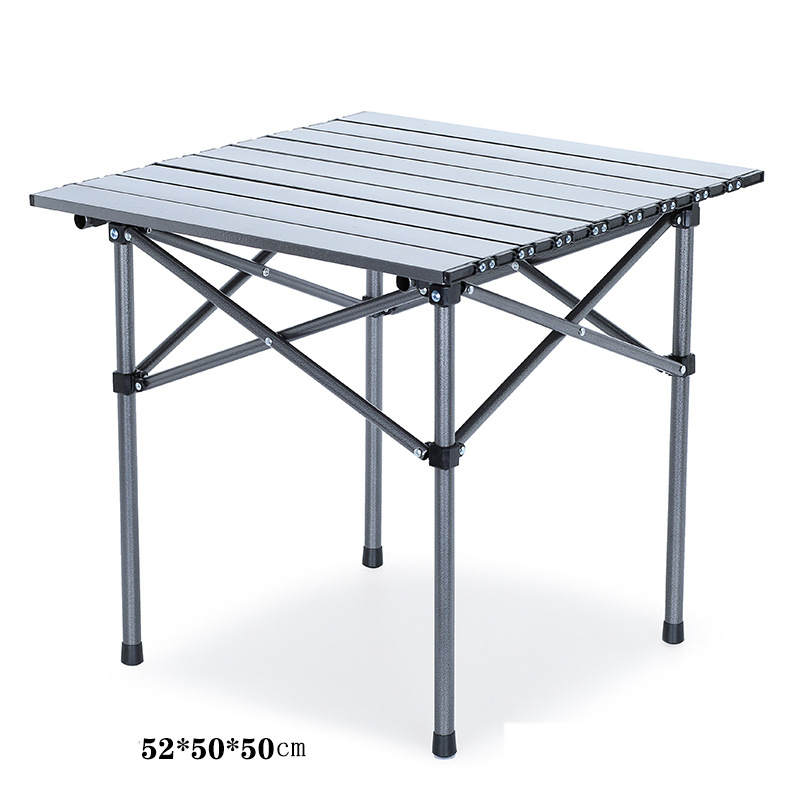 Silver square table 55 * 50 * 50cm