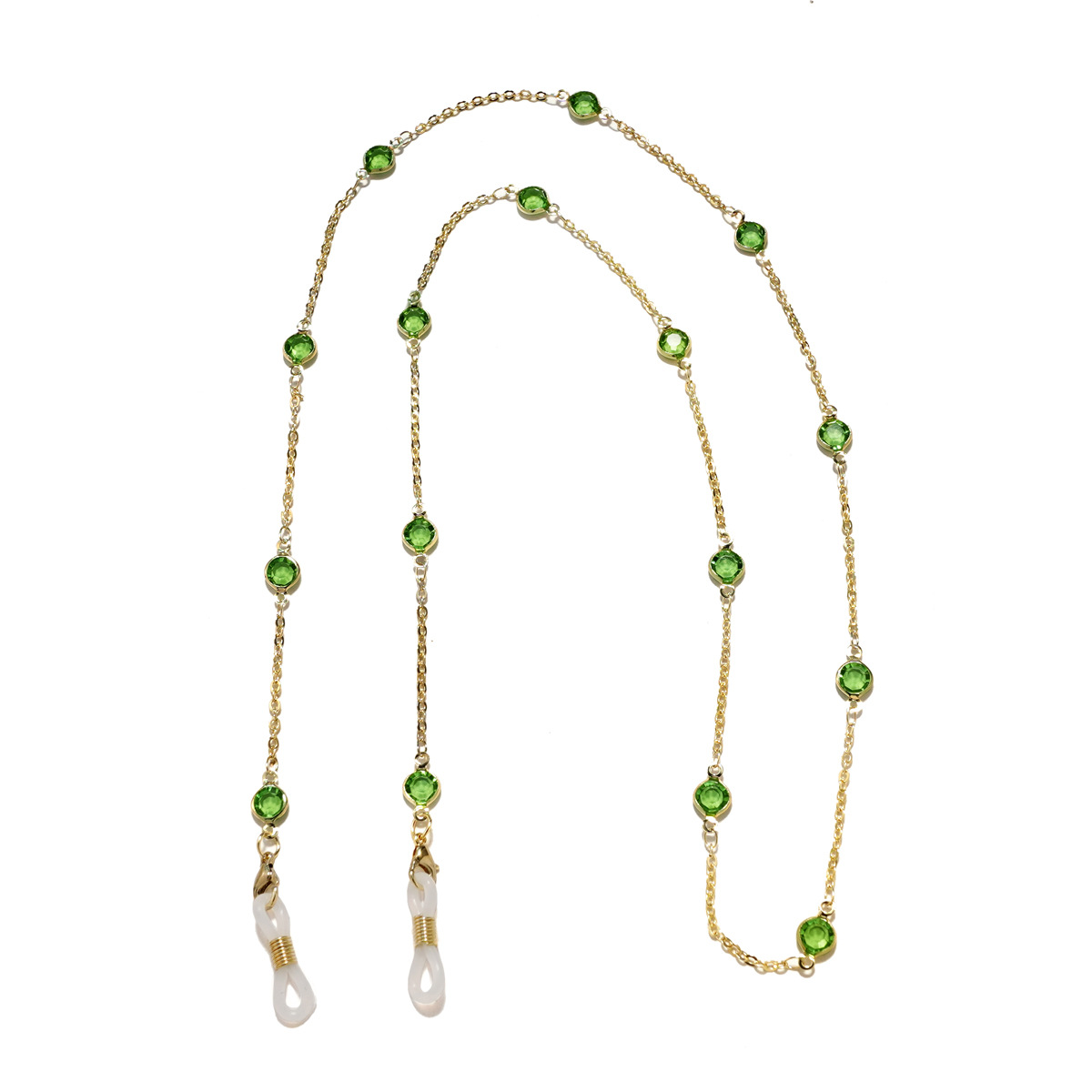3:Green diamond - gold chain