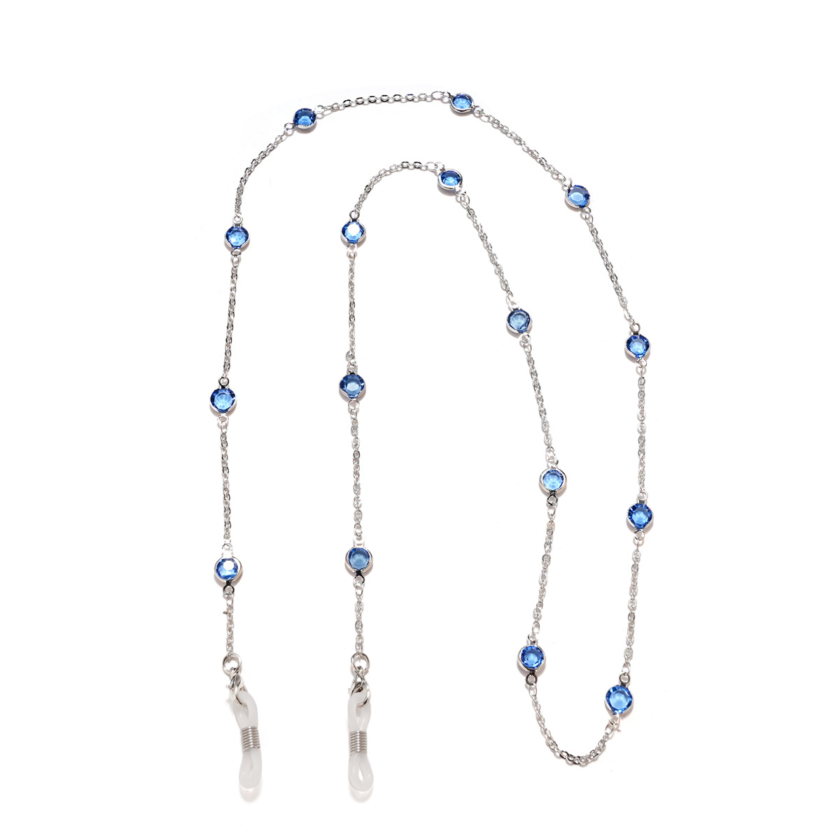 6:Blue diamond - silver chain
