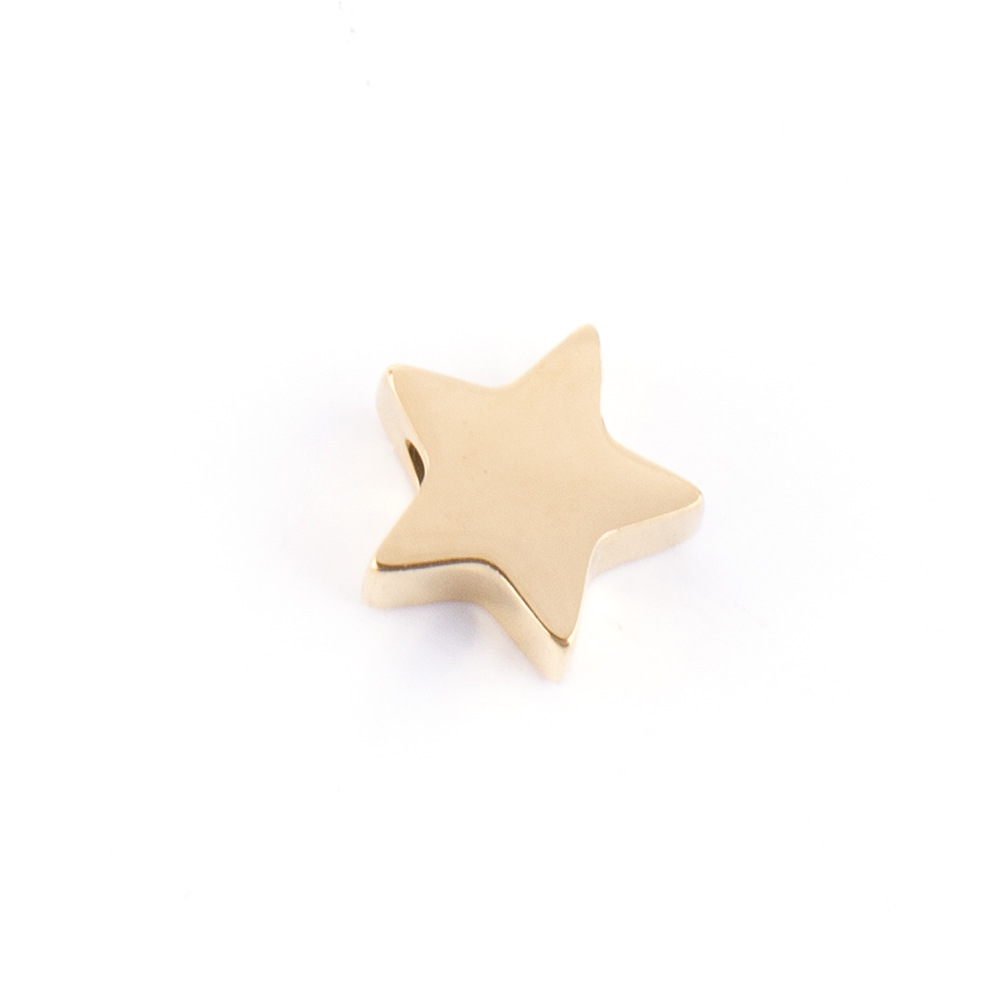 Golden five-pointed star