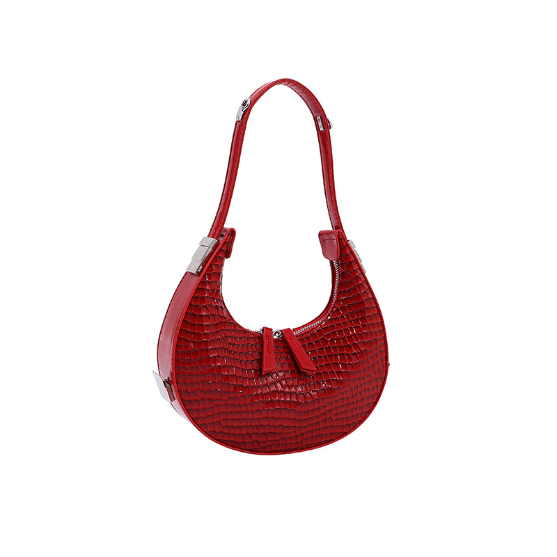 Crocodile print red