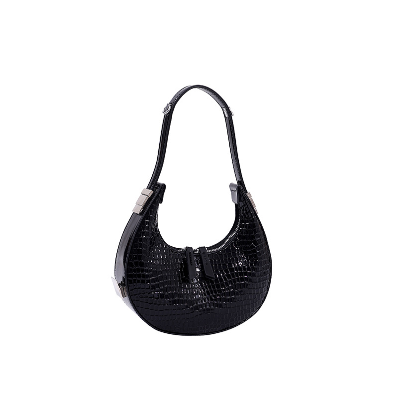 Crocodile print black