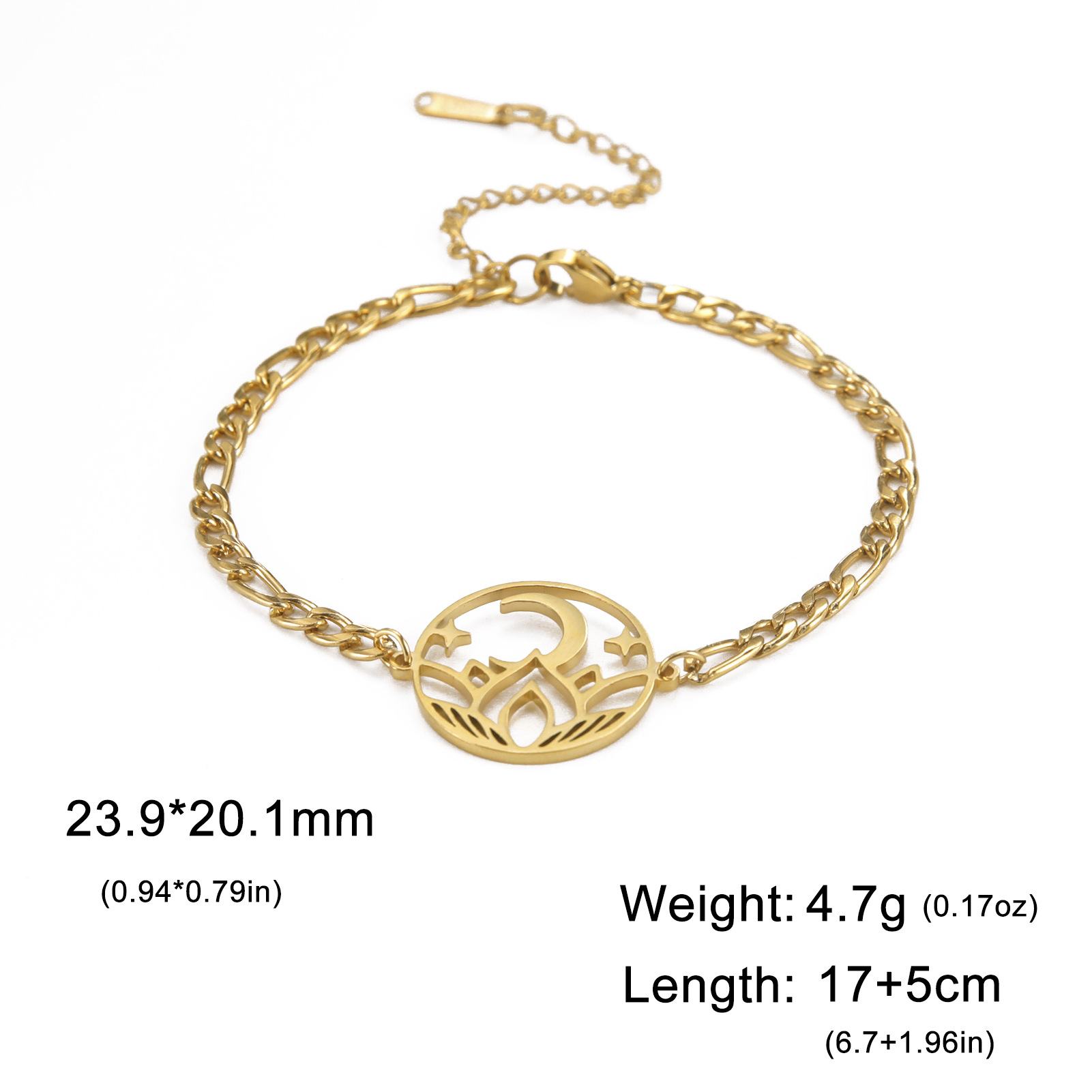 Gold Figaro Chain bracelet