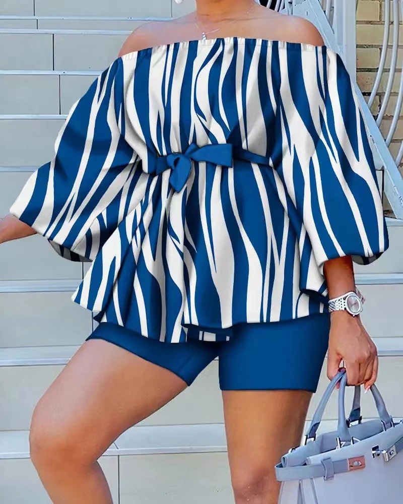Blue and white stripes