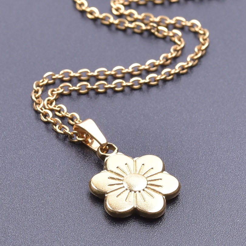 6:gold color plated necklace