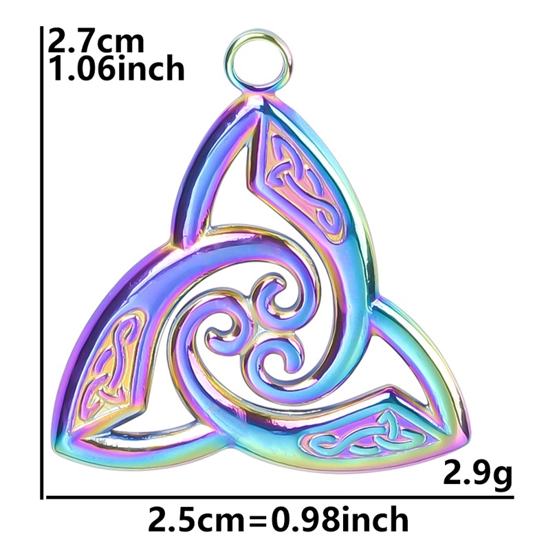 multi-color plated pendant