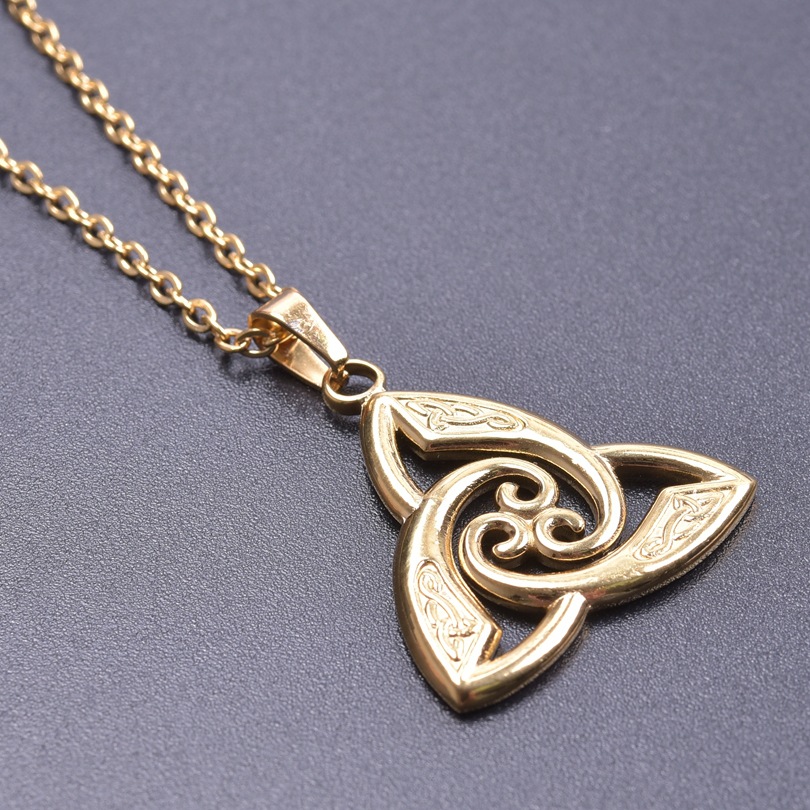 gold color plated necklace