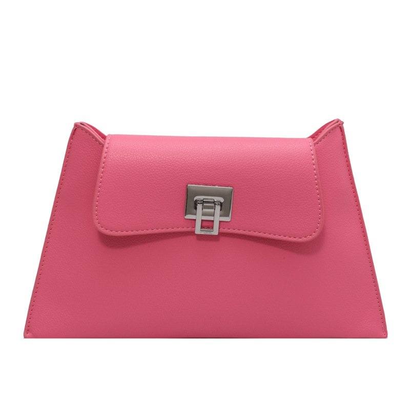 Rose pink clutch bag