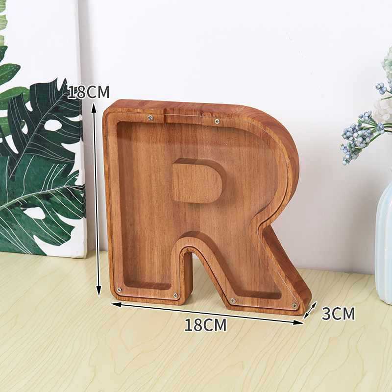 Charcoal-colored letter R