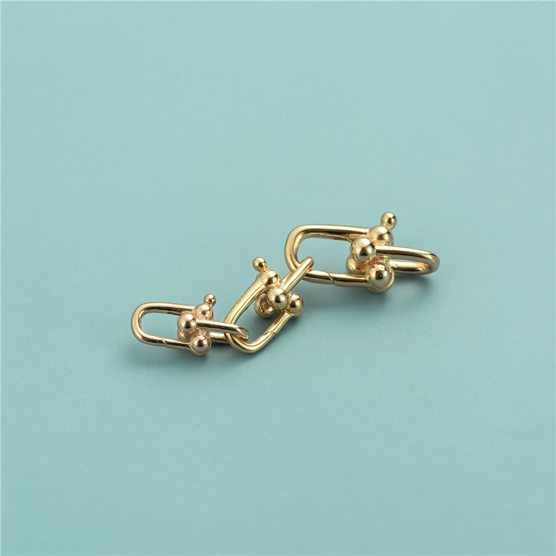 gold color plated 5.6x14mm, hole 2.5mm