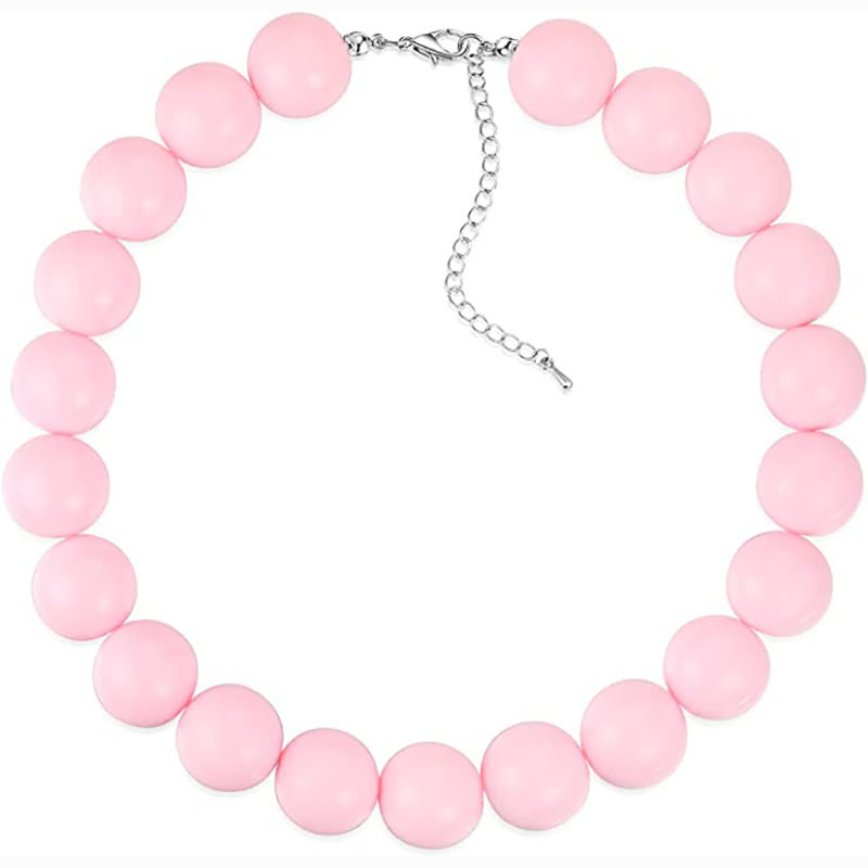 Pink necklace 1 45 5cm
