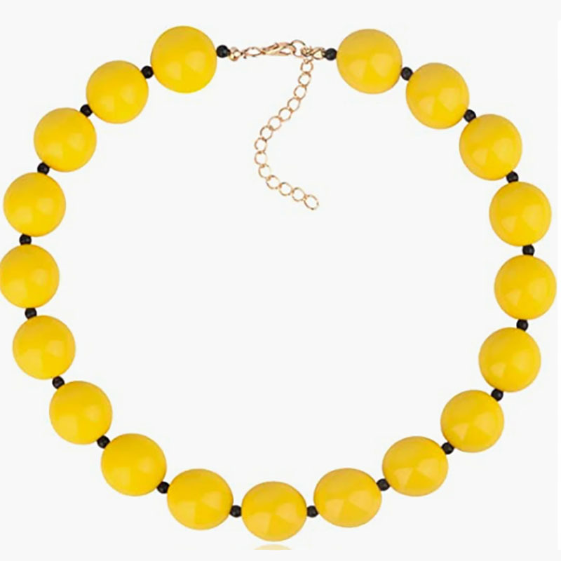Yellow necklace 45 5cm