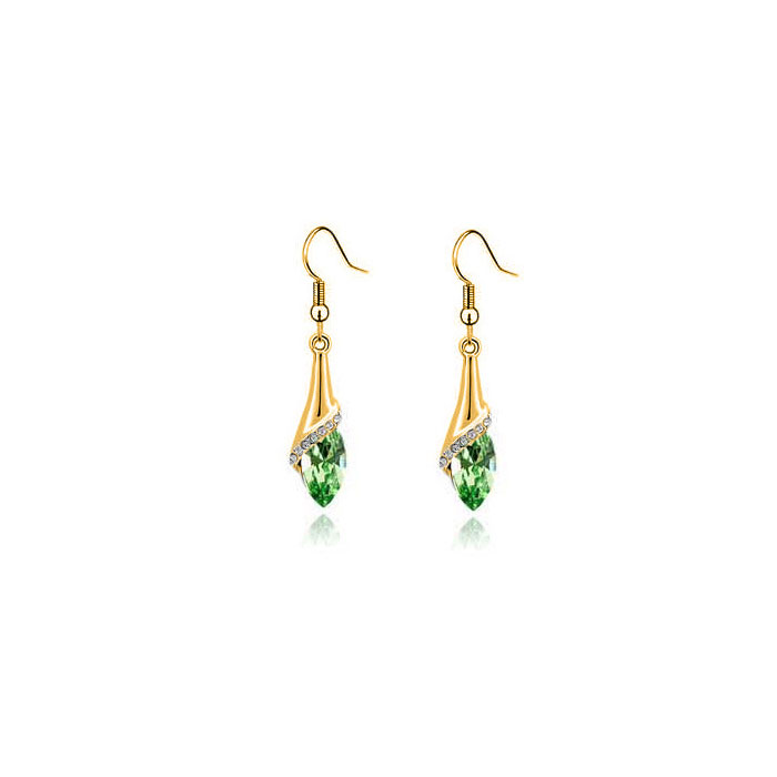 15:Golden Army Green Earrings