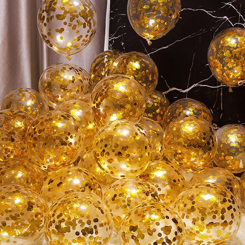 Glitter gold balloon 30 pieces