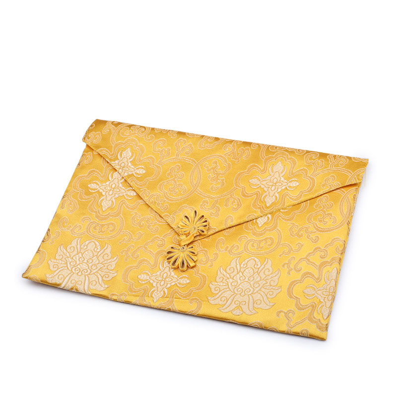 5:Xiangyun plate buckle book bag bright yellow