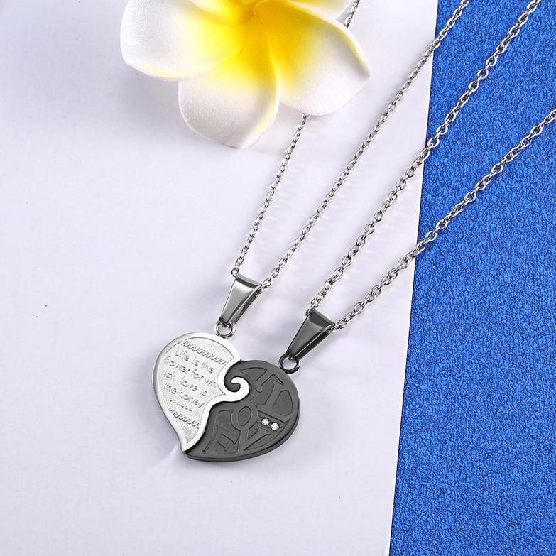 5:Silver and black pendant