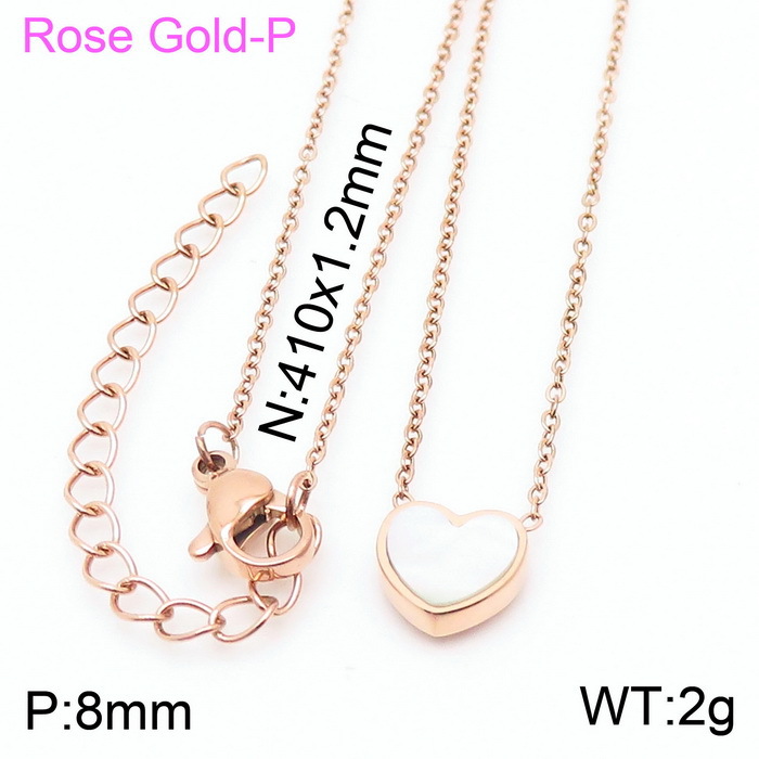 12:Rose gold necklace