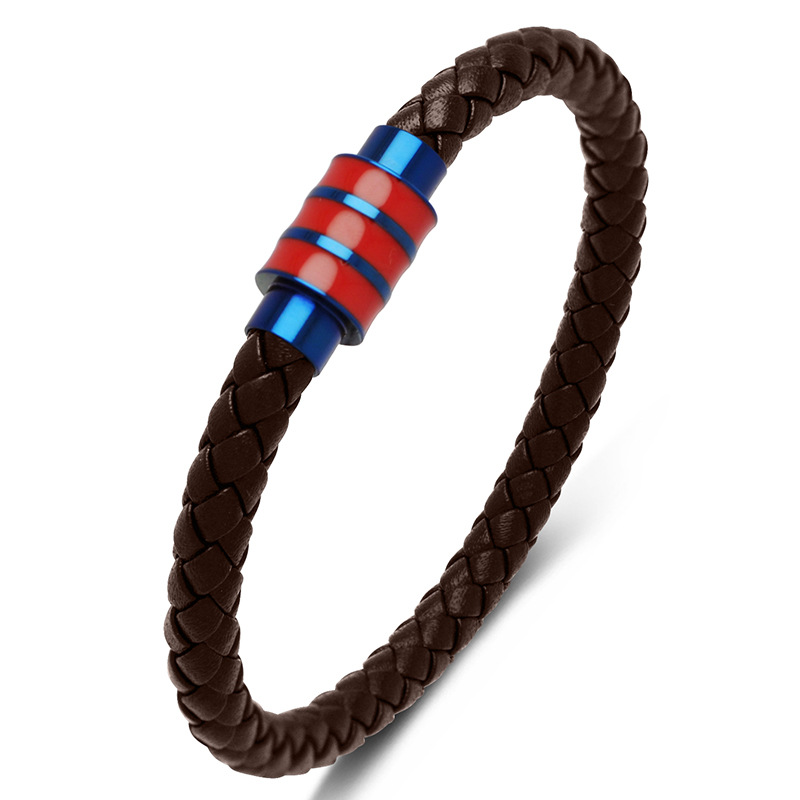 17:Brown [blue and red]