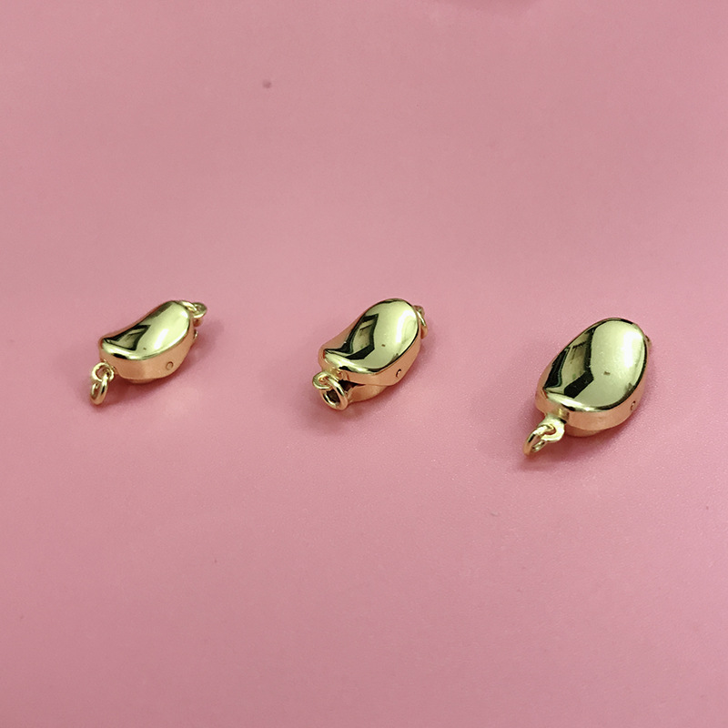 gold color plated 13x7mm