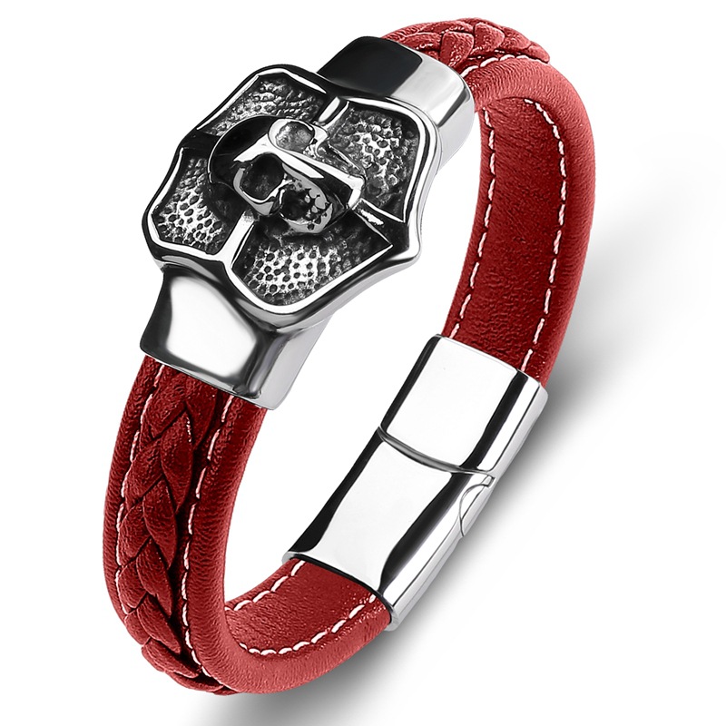 3:Red Leather Type A [Steel Color]