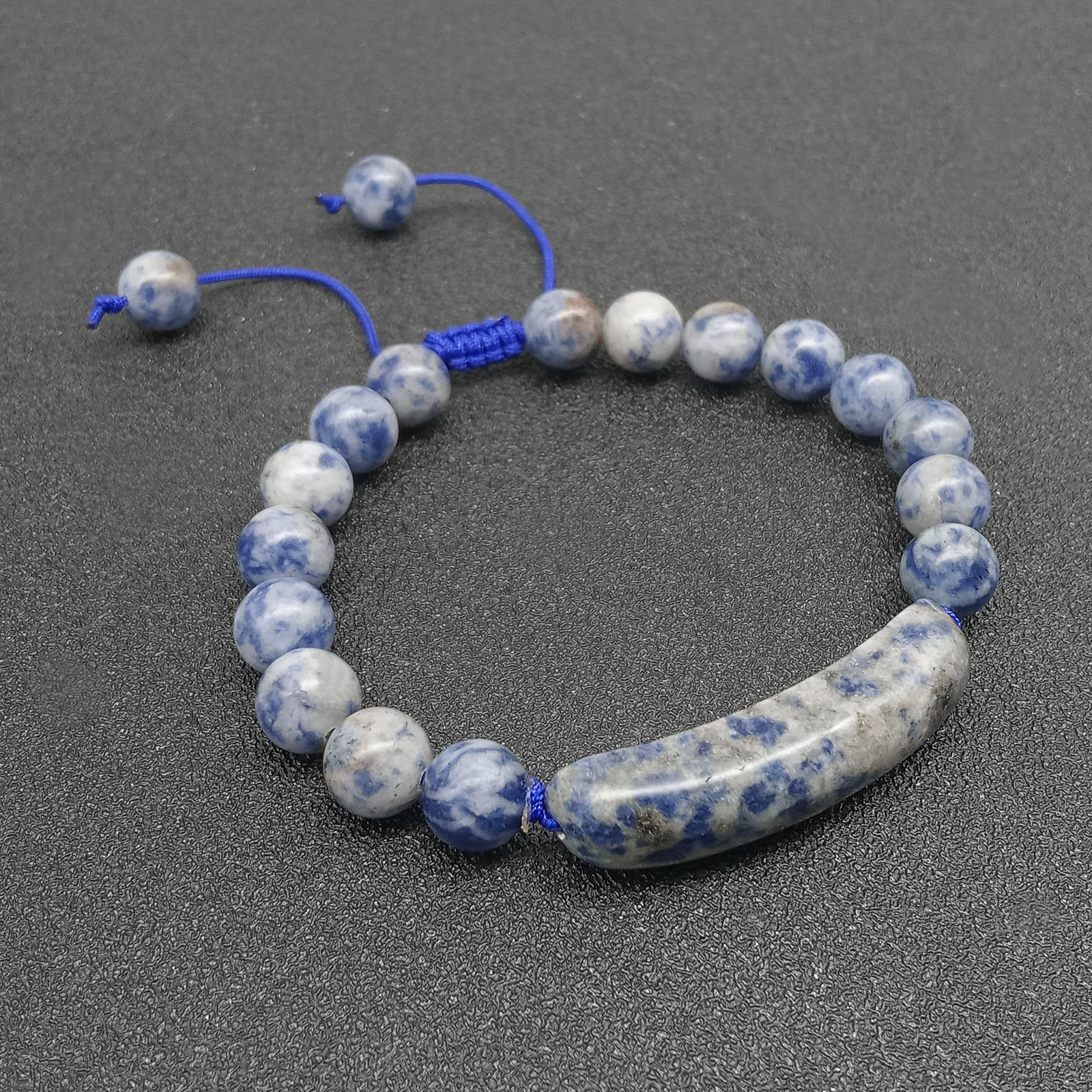 2:White Dot Blue [Blue Rope] Bracelet