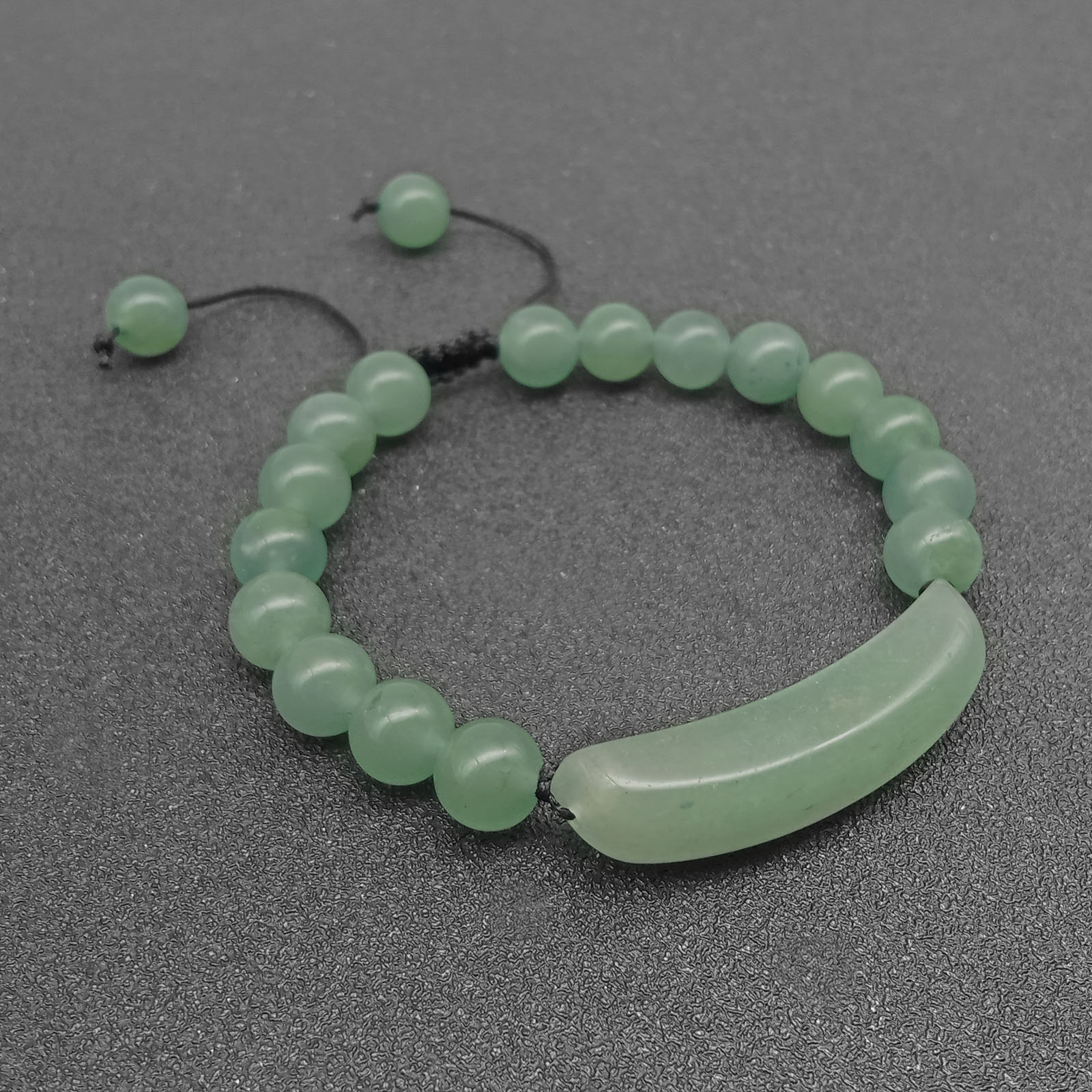 Green Dongling [Black Rope] Bracelet