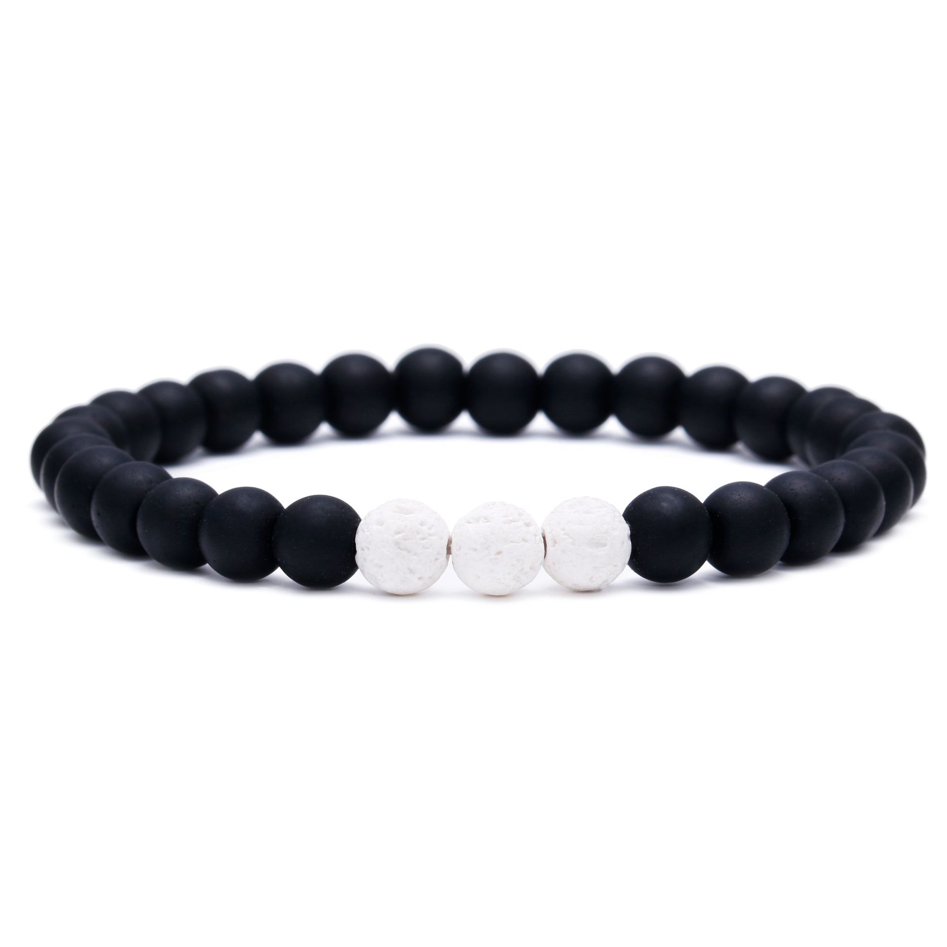 Matte black agate