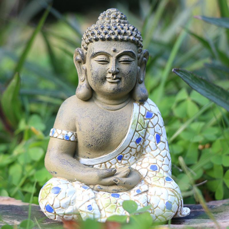Garden Sitting Buddha 8.5x6x5.5cm