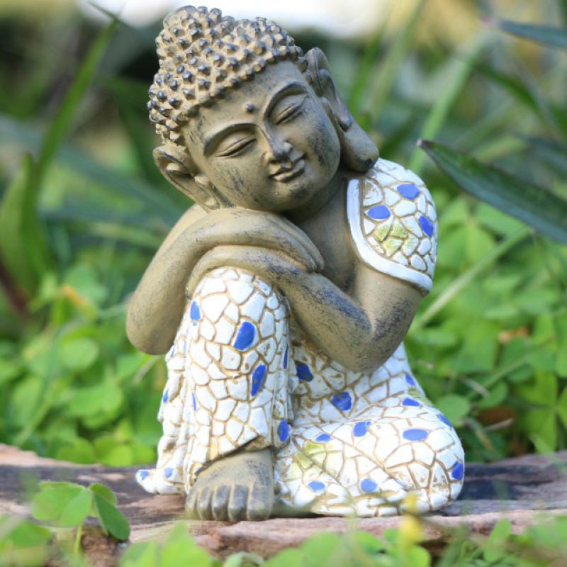 Garden Nap Buddha 8x5x4.8cm