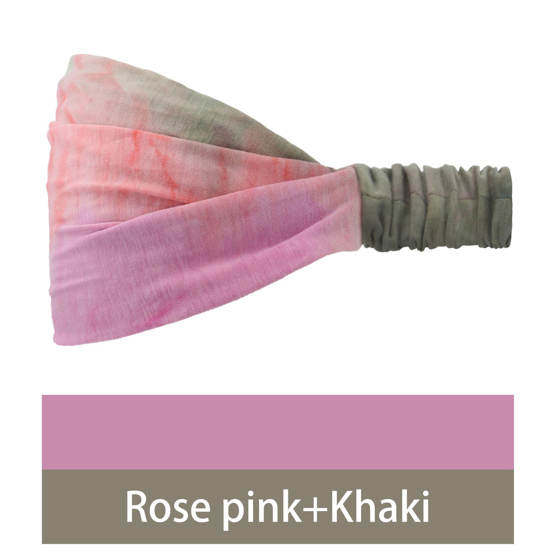 Rose pink and khaki