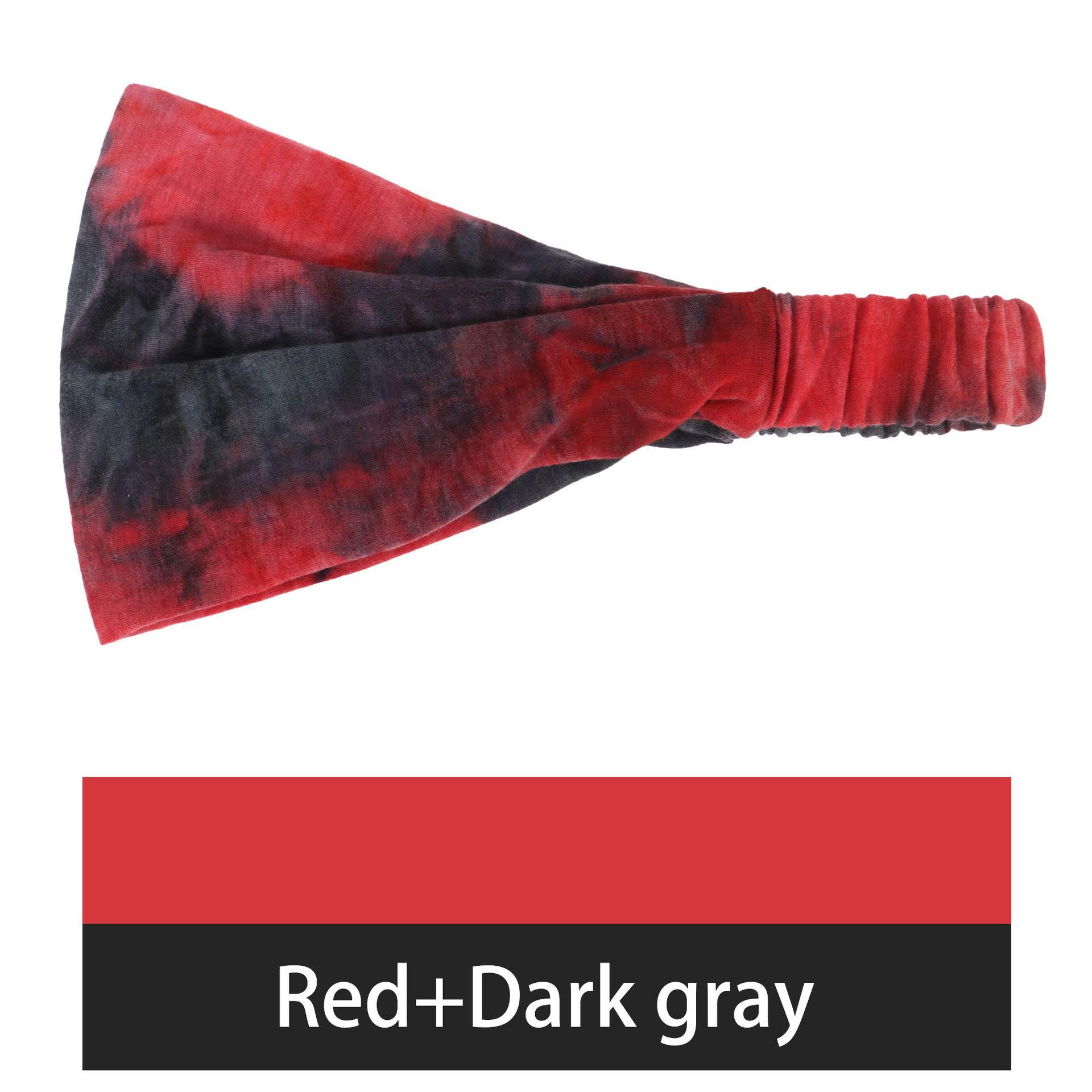 Red and dark grey
