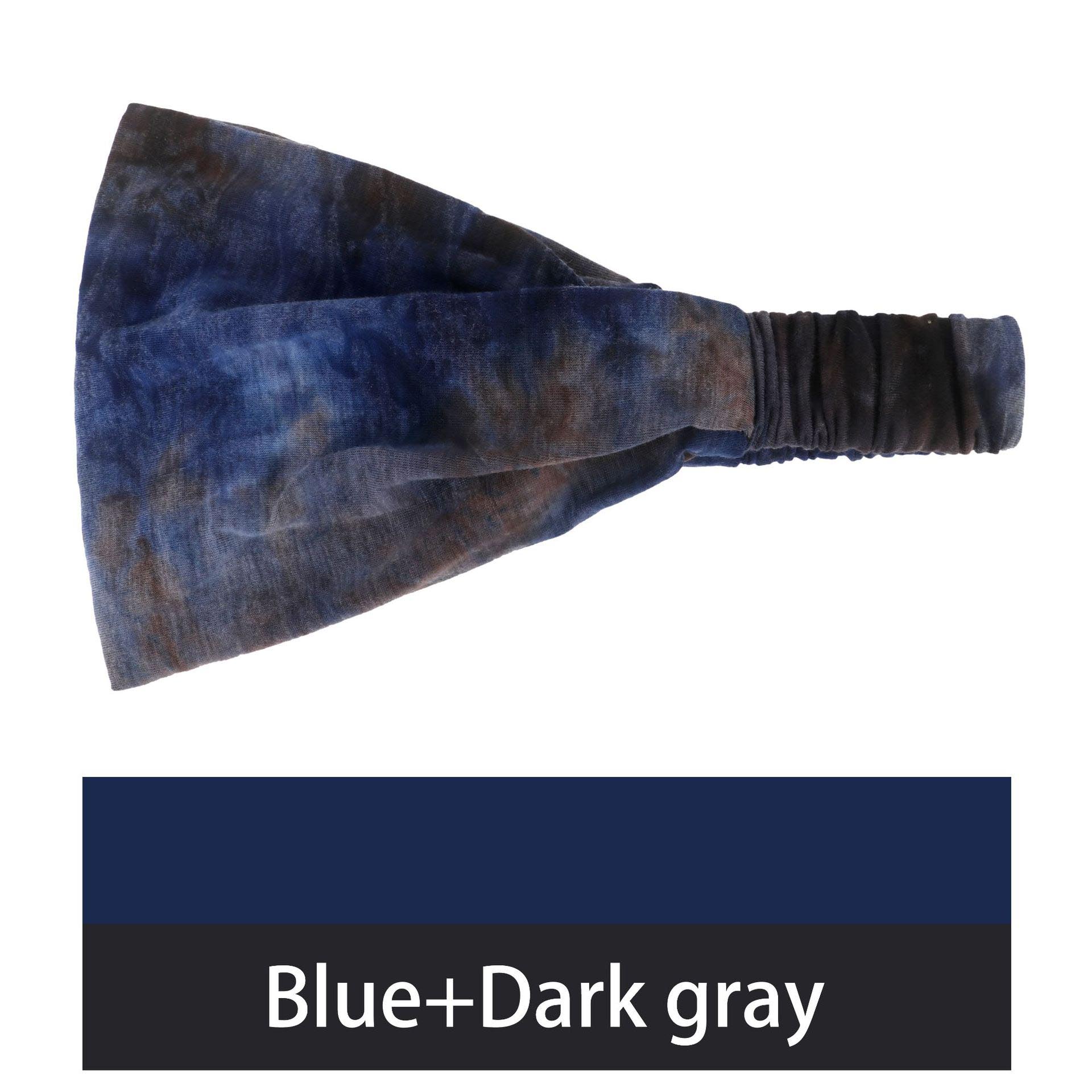 Blue and dark grey