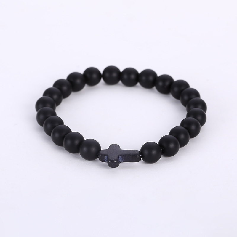 3:Matte black beads