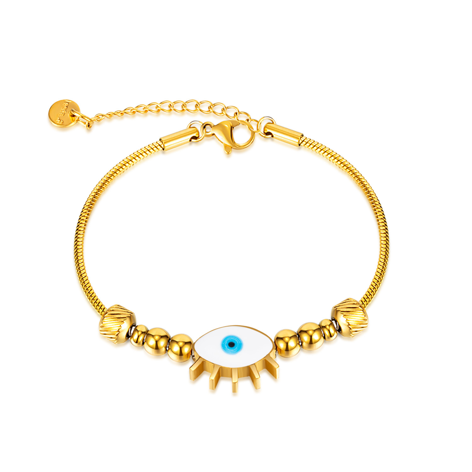 1350- Steel bracelet gold