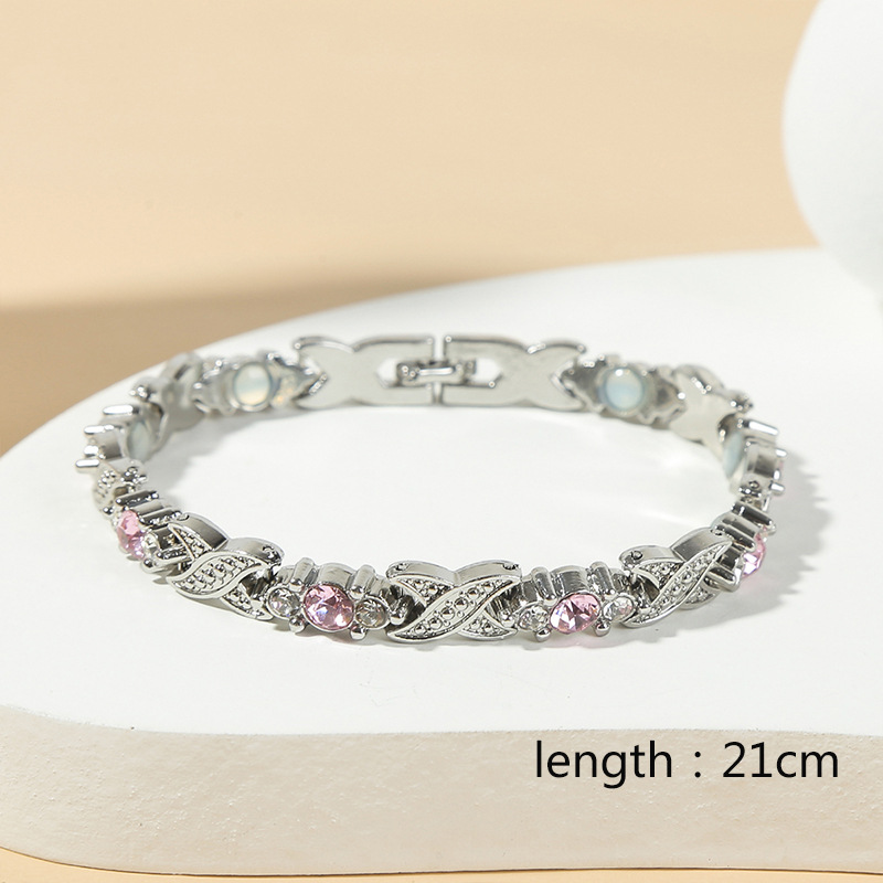 8:Silver pink diamond