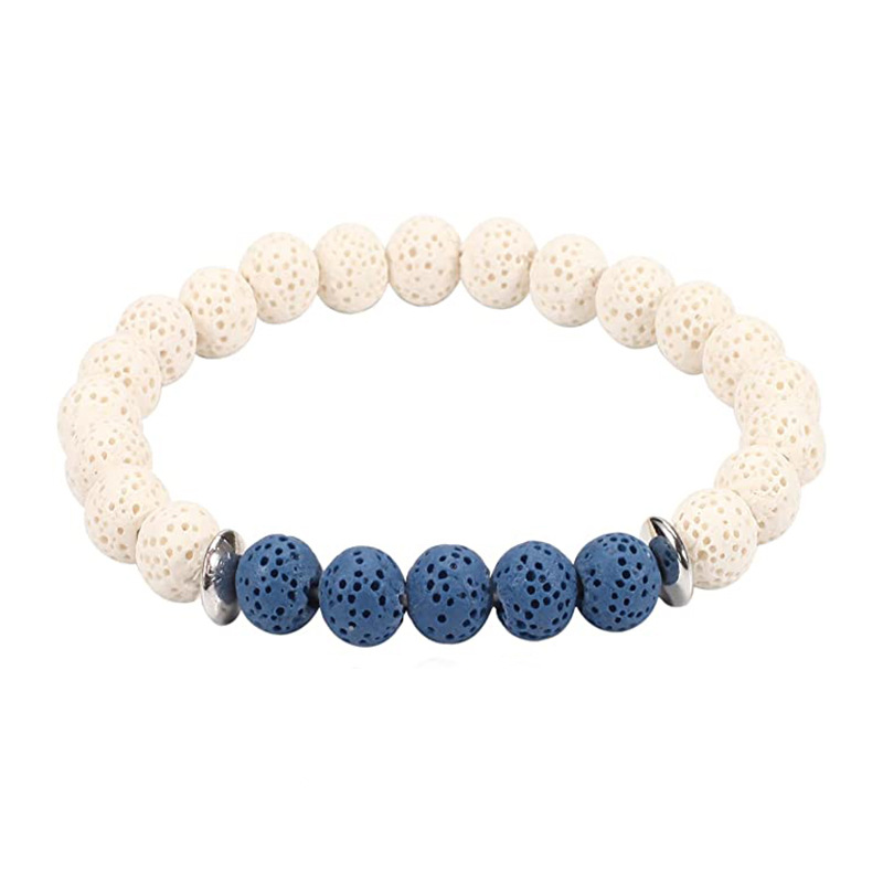 4:Blue   White - Volcanic bracelet