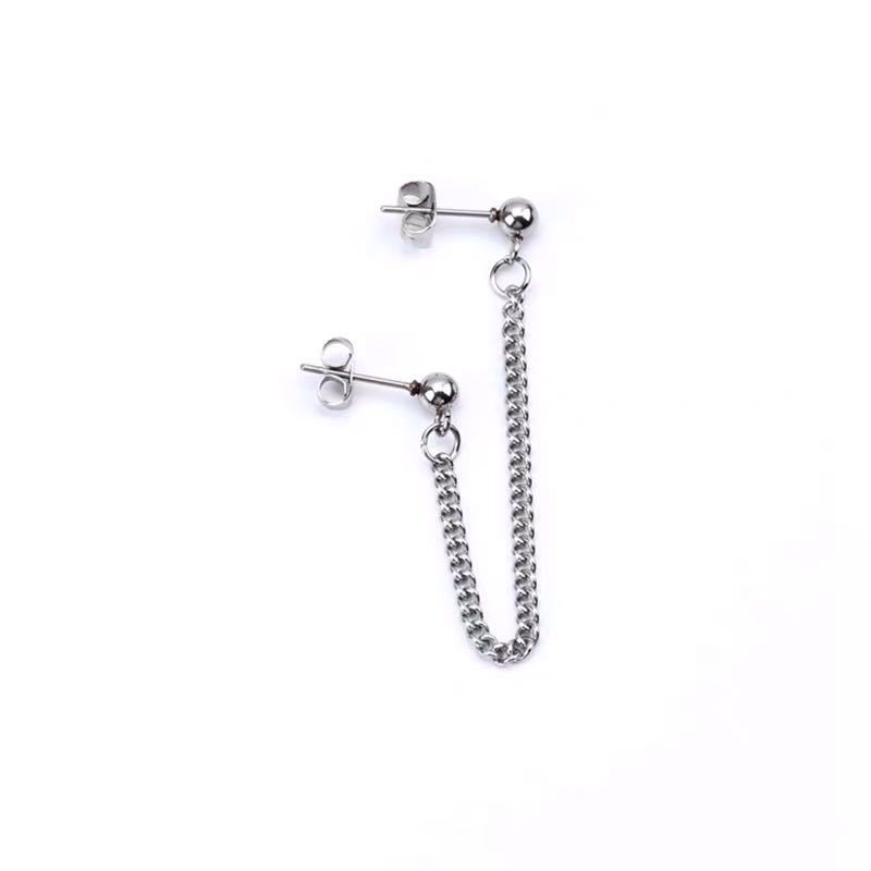 Single chain earrings