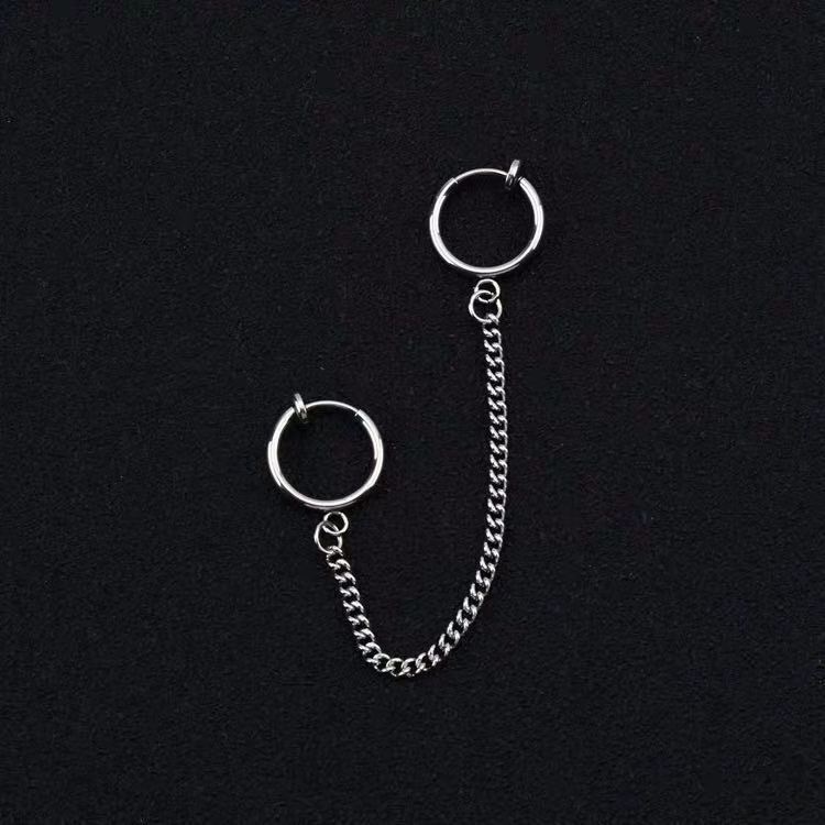 Single chain ear clip
