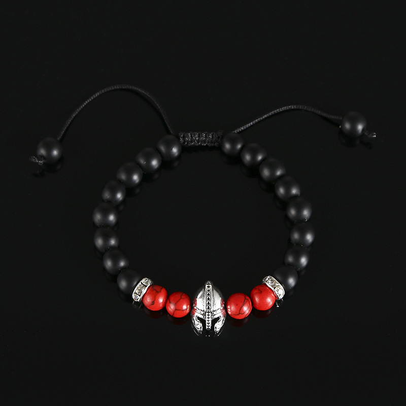 3:Frosted black pearl red turquoise