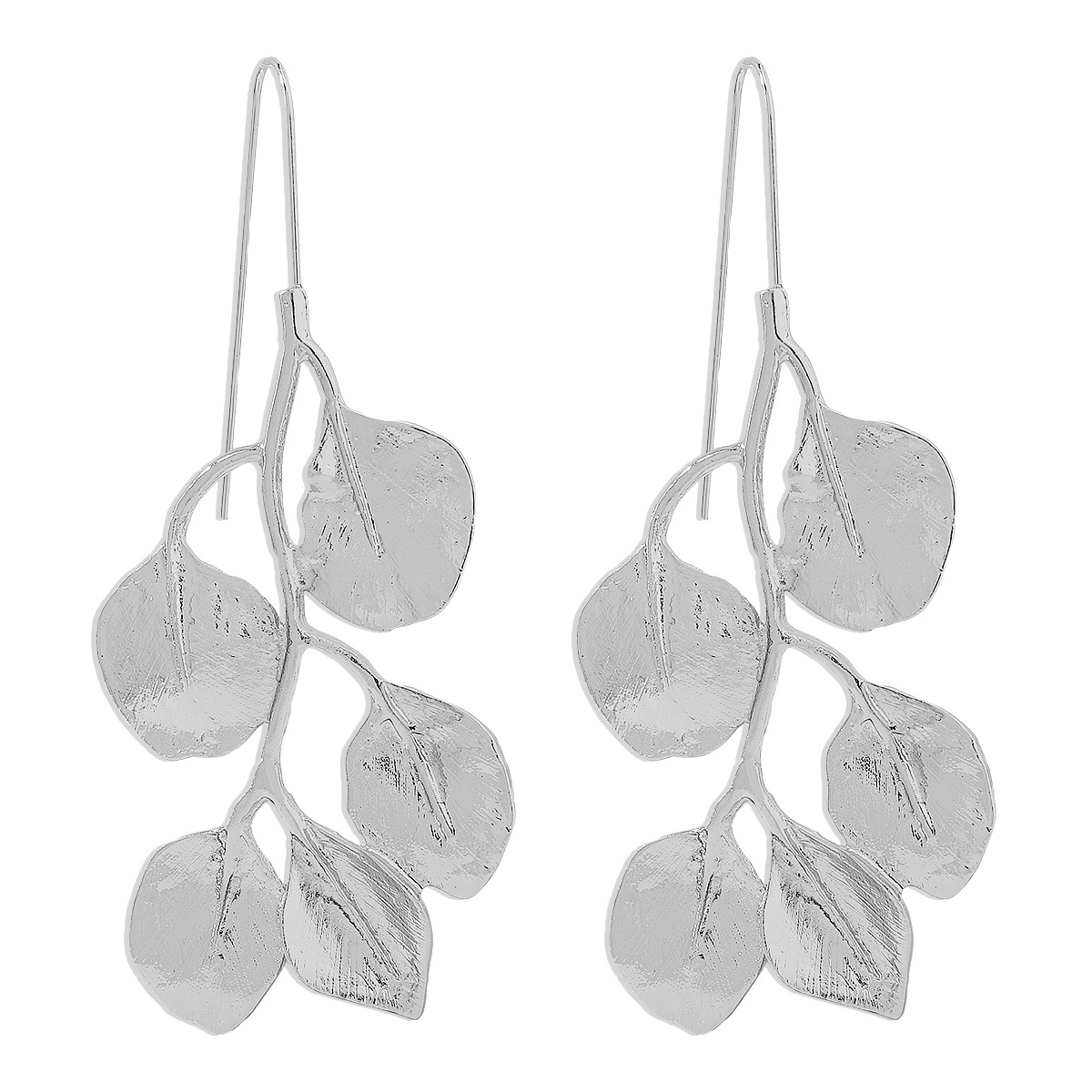 platinum color earrings